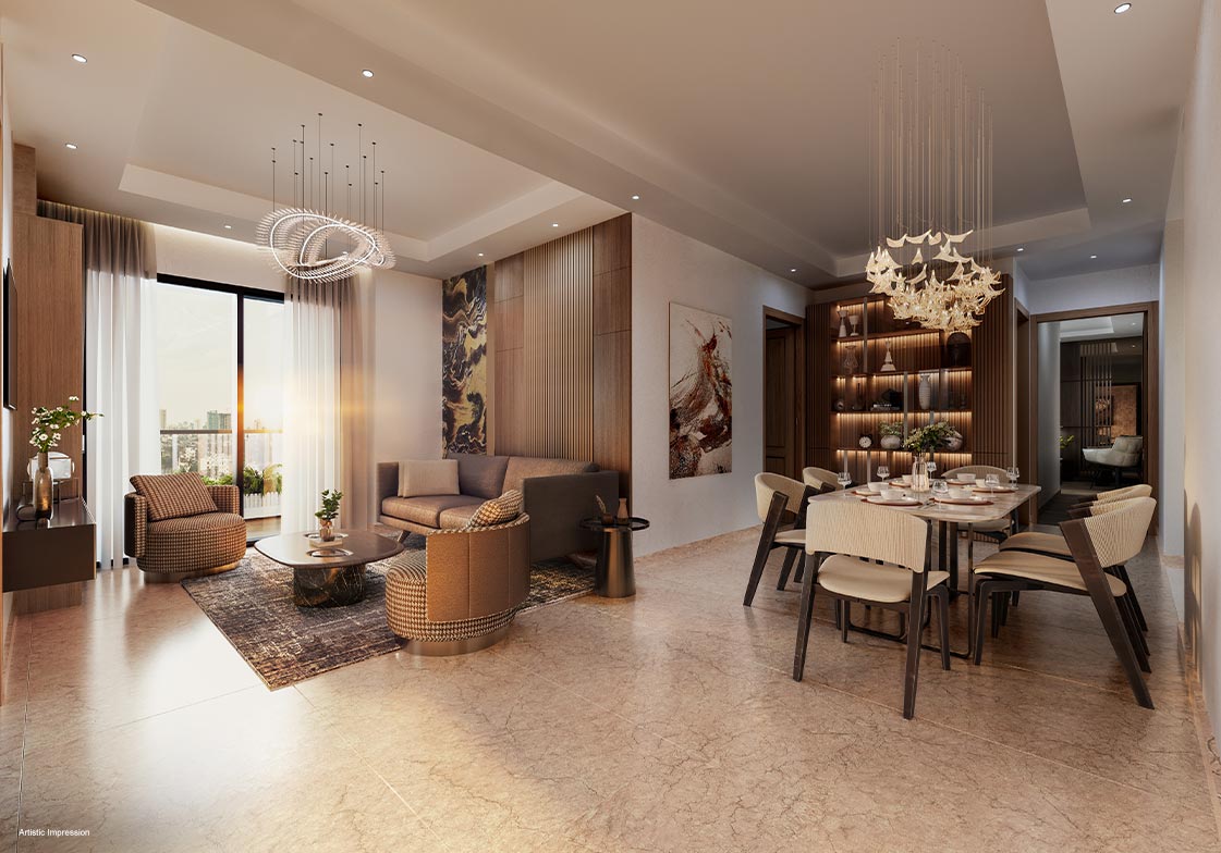 Living and dining